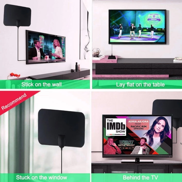 AN-1002 5dBi/25dBi เสาอากาศ HDTV ในอาคารพร้อมตัวดูด, VHF170-230/UHF470-862MHz, AN-1002