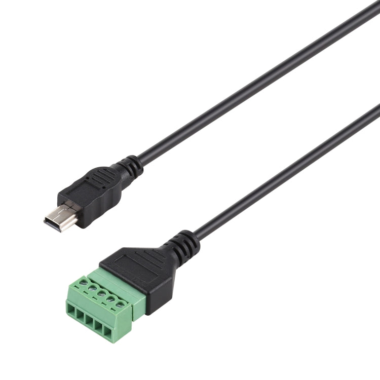 มินิ 5 พินชายถึง 5 พินขั้วต่อแบบเสียบปลั๊กขั้วต่อ USB แบบบัดกรีสายเคเบิลอะแดปเตอร์เชื่อมต่อ Solderless ความยาว: 30 ซม., Mini 5 Pin Male