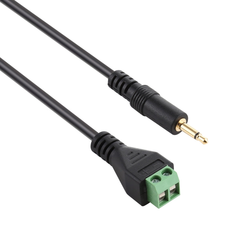ขั้วต่อแบบเสียบได้ชายขนาด 3.5 มม. ถึง 2 พินขั้วต่อแบบไม่มีขั้วต่อ Solderless สายเคเบิลอะแดปเตอร์เชื่อมต่อความยาว: 30 ซม., 3.5mm Male to 2 Pin