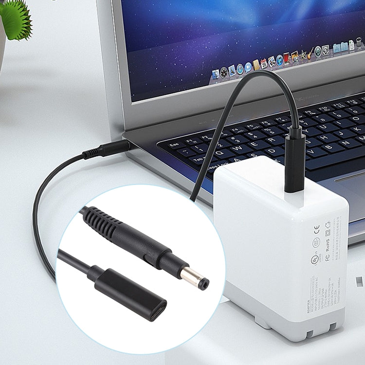 สายชาร์จอะแดปเตอร์แปลงไฟ USB-C / Type-C ถึง 4.8 x 1.7 มม, 4.8 x 1.7mm