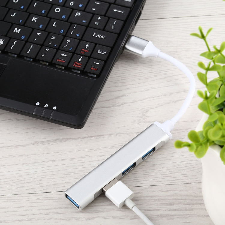 A-809 4 x USB 3.0 ถึง USB 3.0 อะแดปเตอร์ HUB อลูมิเนียมอัลลอยด์, A-809