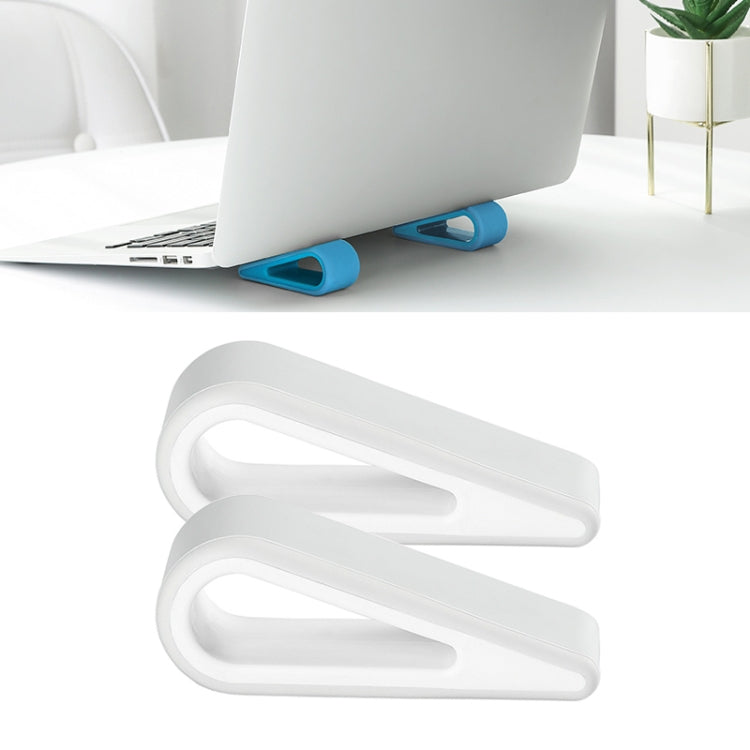 2 PCS Simple วงเล็บคอมพิวเตอร์โน้ตบุ๊คปรับความสูงเพิ่มฐานกระจายความร้อนผู้ถือ Pad