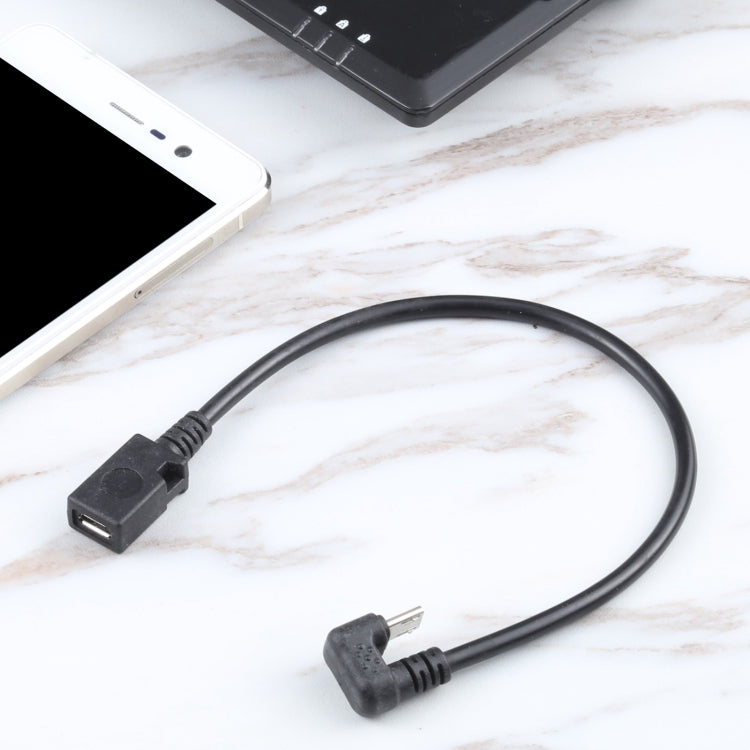 สายเคเบิลต่อขยาย Micro USB ตัวผู้เป็นตัวเมียรูปตัว U, Micro USB Male to Female