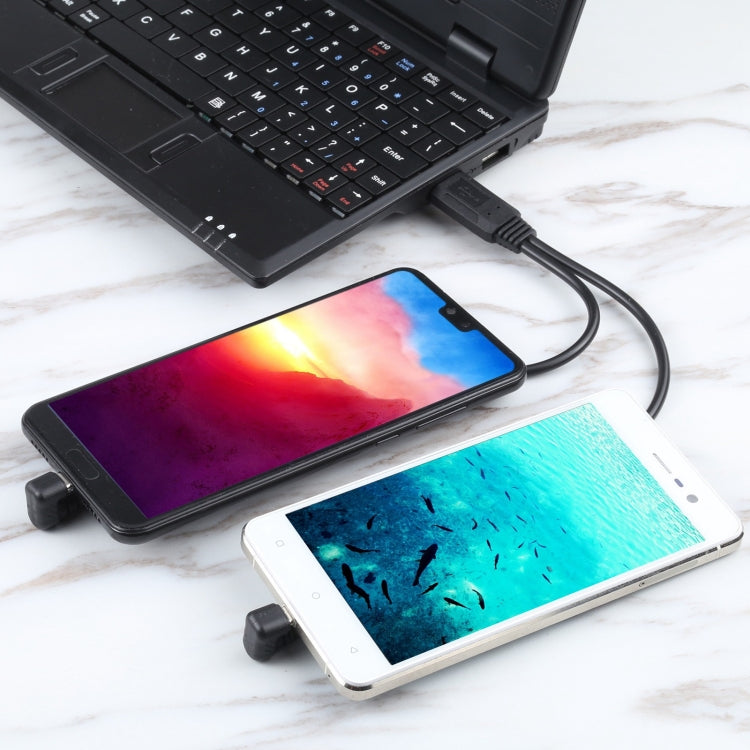 USB-C / Type-C รูปตัวยู + สาย Micro USB ตัวผู้เป็น USB, Type-C + Micro USB to USB