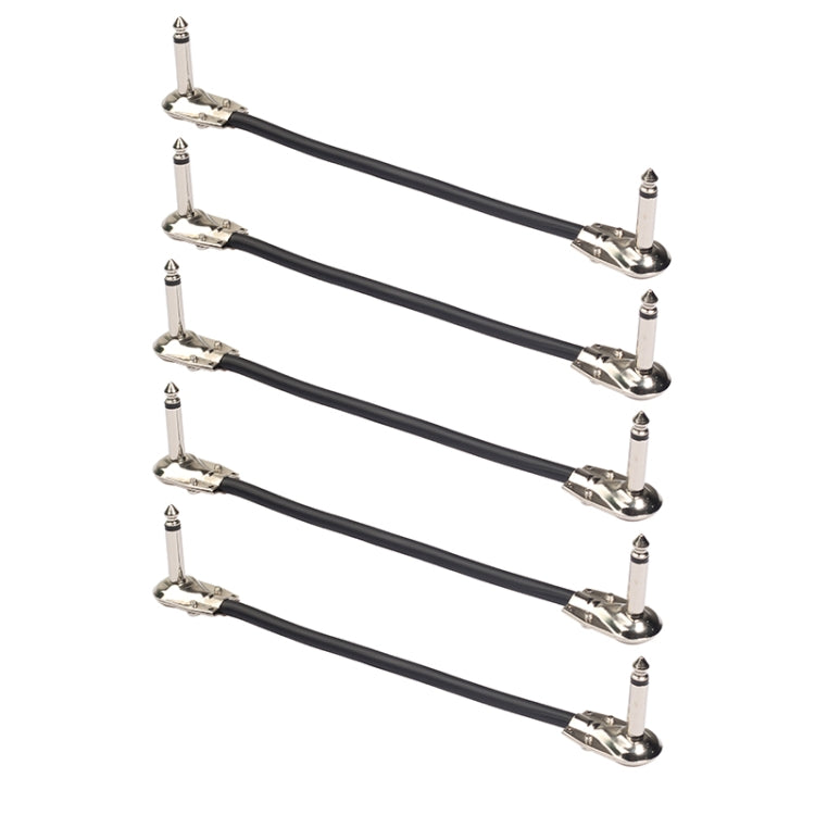 5ชิ้นTC095-15 6.35มิลลิเมตรชายกับชายกีตาร์Effectorเชื่อมต่อสายเคเบิ้ล