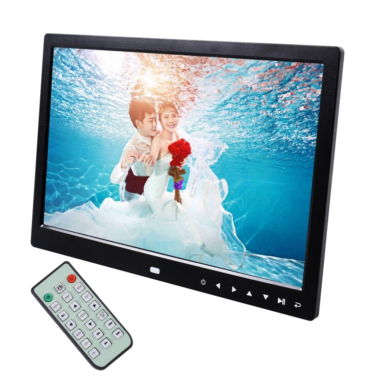 กรอบรูปดิจิตอลจอแสดงผล LED 13.0 นิ้วพร้อมตัวยึด / รีโมทคอนโทรล, Allwinner, รองรับอินพุต USB / การ์ด SD / OTG, 13.0 inch