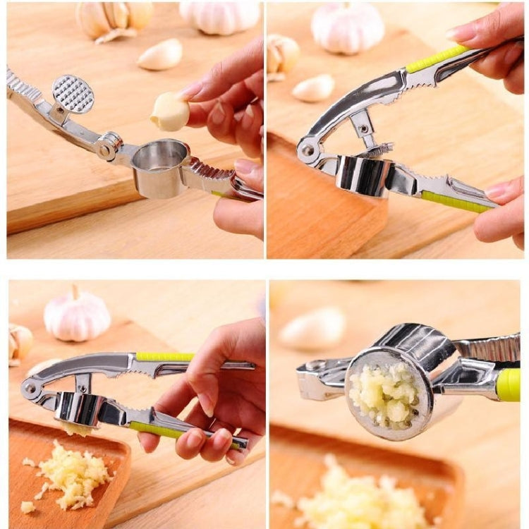 Multi-FunctionสแตนเลสสตีลกระเทียมกดกระเทียมSqueezerเครื่องมือCrusherกระเทียมขิงขูดNutcrackerครัวเครื่องมือ, Stainless Steel 2