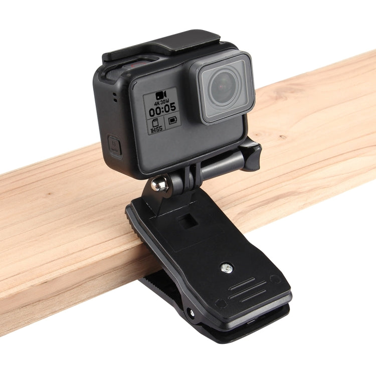 PULUZ กระเป๋าเป้สะพายหลังหมุนได้ 360 องศาหมวก Rec-mounts Quick Release Clamp Mount สำหรับ GoPro Hero11 Black / HERO10 Black / 9 Black / 8 Black / 7/6/5/5 เซสชัน / 4 เซสชัน / 4/3+ / 3/2/1,DJI Osmo Action และกล้องแอคชั่นอื่นๆ, Hat Rec-mount