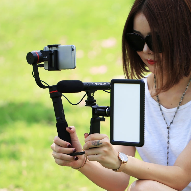 PULUZ Professional Interview Condenser วิดีโอไมโครโฟน Shotgun พร้อมสายสัญญาณเสียง 3.5 มม. สำหรับกล้อง DSLR และ DV, Microphone