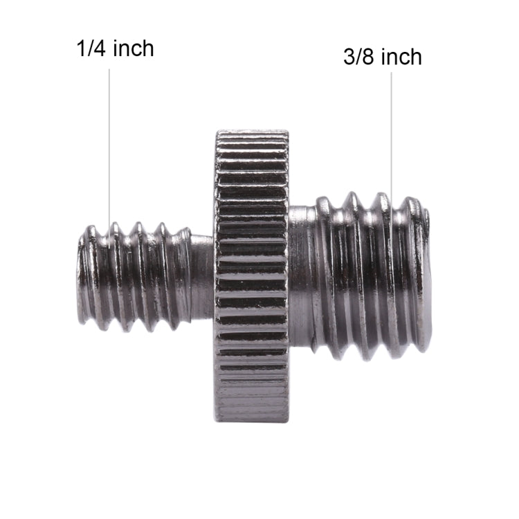 PULUZ ด้ายชาย 1/4 นิ้วถึงสกรูอะแดปเตอร์ด้ายชาย 3/8 นิ้ว, 1/4 Male to 3/8 Male