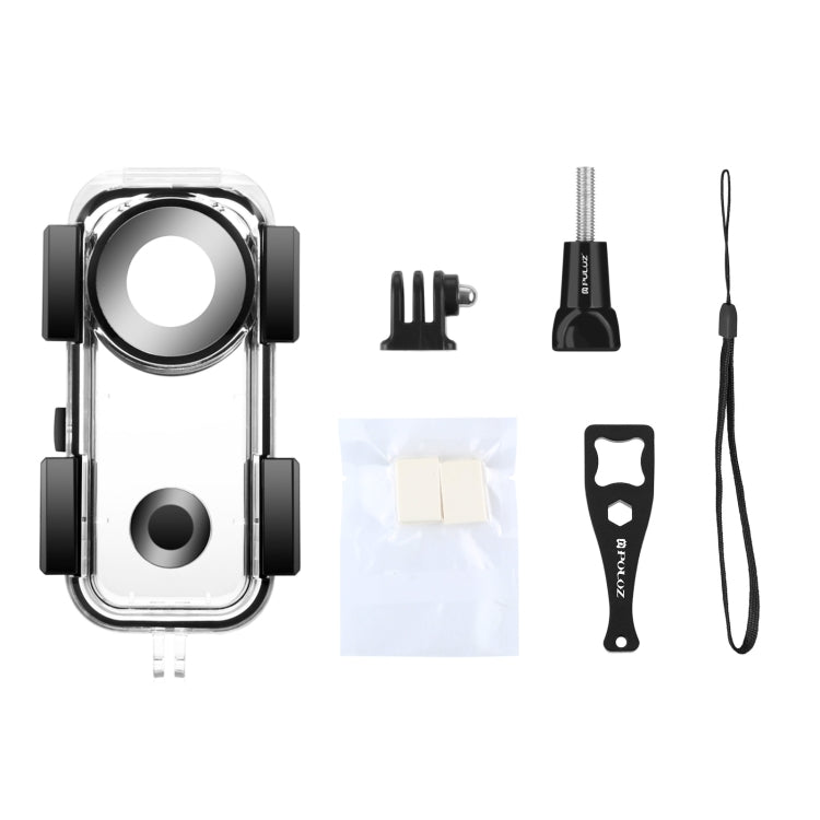 PULUZ เคสกันน้ำใต้น้ำ 30 ม. สำหรับ Insta360 ONE X2, Underwater Case For Insta360 ONE X2