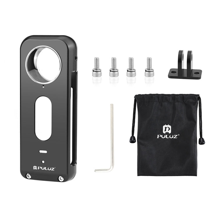 สำหรับ Insta360 X3 PULUZ กรงป้องกันโลหะ Rig กรอบที่อยู่อาศัยพร้อมตัวป้องกันเลนส์, Metal Frame with Lens Protector