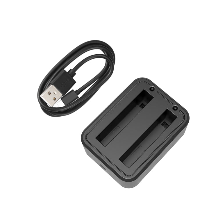 สำหรับ Insta360 X3 PULUZ USB เครื่องชาร์จแบตเตอรี่คู่พร้อมไฟแสดงสถานะ, Battery Charger