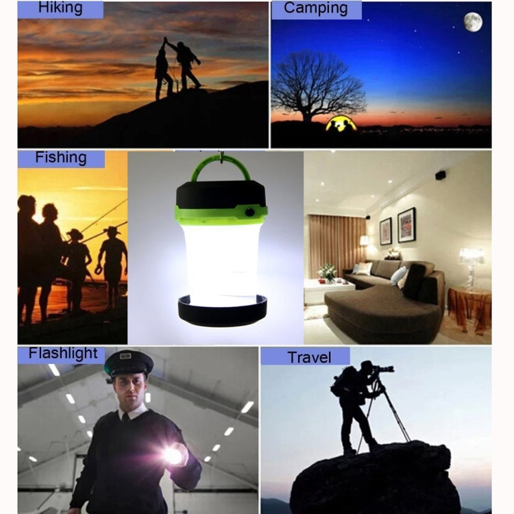โคมไฟเต็นท์โคมไฟโคมไฟแบบพับเก็บได้ LED 3 โหมด