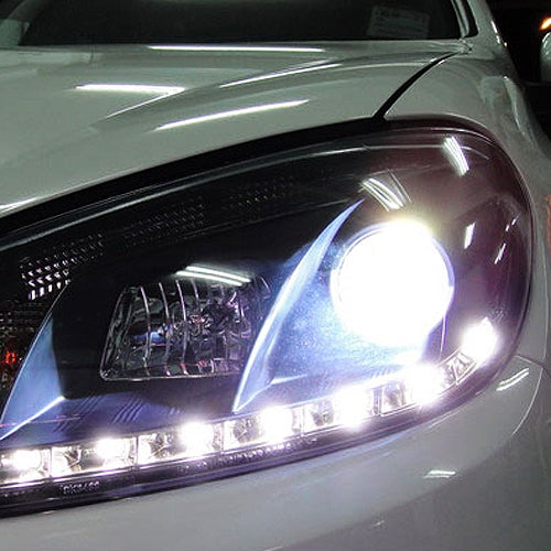ไฟหน้ารถฮาโลเจน H7, แสงสีขาว 2400 ลูเมน, 12V / 100W 6000K, H7