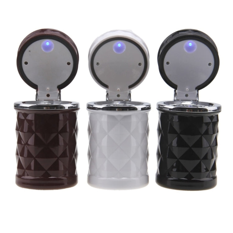 ที่เขี่ยบุหรี่รถยนต์ Diamond Facets พร้อมไฟ LED, with LED Light(Black), with LED Light(White)