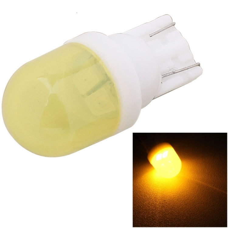 10 ชิ้น T10 1W 80LM เซรามิก 2 LED SMD 5630 โคมไฟล้างรถ, DC 12V, 2 LED SMD 5630, 5630-2smd, T10+1W 80LM/Yellow Light