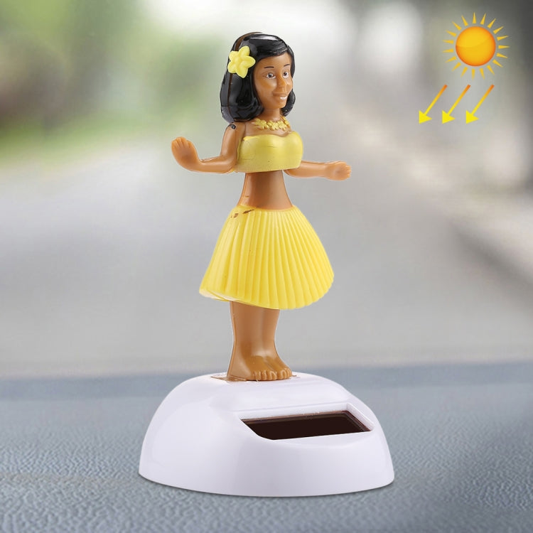 พลังงานแสงอาทิตย์ Bobble Head เต้นรำของเล่นตกแต่งรถน่ารัก Hula Princess