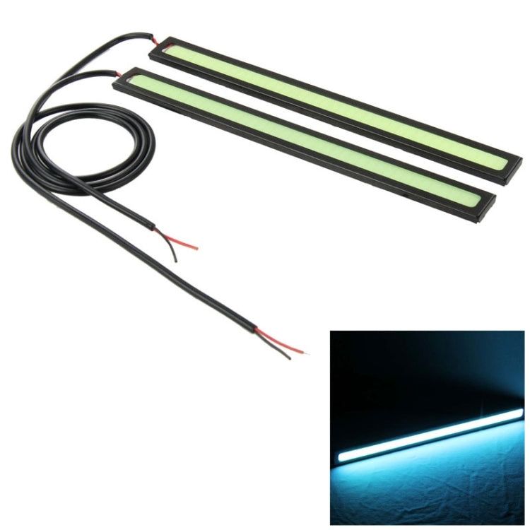 2 ชิ้น 6 วัตต์ * 2 DRL LED Light Bar แหล่งกำเนิดแสงรถกันน้ำไฟวิ่งกลางวัน, DC 12 โวลต์, NCD-17BK Blue Light, NCD-17BK ICE Blue Light