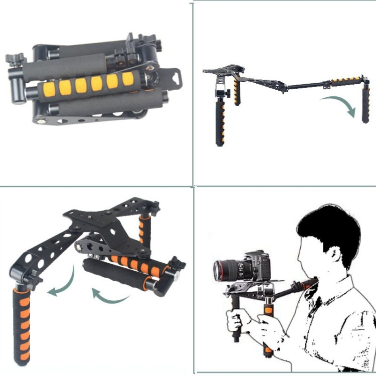 YELANGU YLG0107D Rig I มัลติฟังก์ชั่นจับกล้องไหล่ Mount สำหรับกล้อง DSLR/กล้องวิดีโอ
