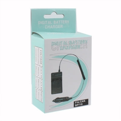เครื่องชาร์จแบตเตอรี่กล้องดิจิตอลสำหรับ Canon BP718 / BP727, BP718
