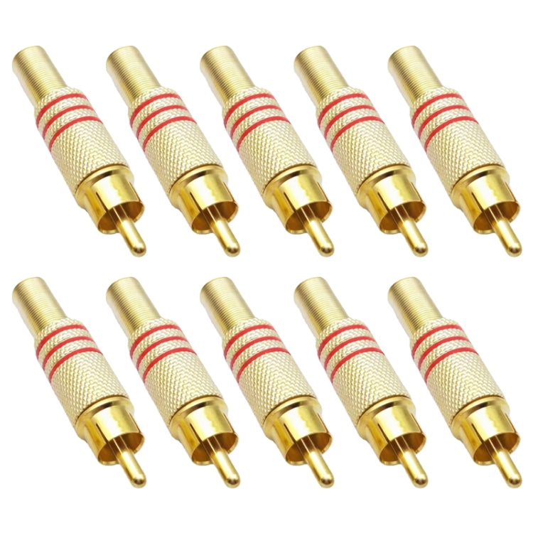 JL0924 ขั้วต่อแจ็ค RCA 3.5 มม. (10 ชิ้นในแพ็คเกจเดียวราคา 10 ชิ้น), JL0924 3.5mm RCA (Red)