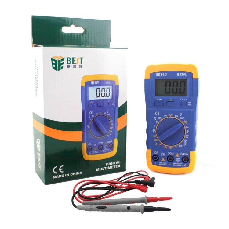BST-B830L 9V หน้าจอ LCD แสดงผล มัลติมิเตอร์แบบดิจิตอล, BST- B830L