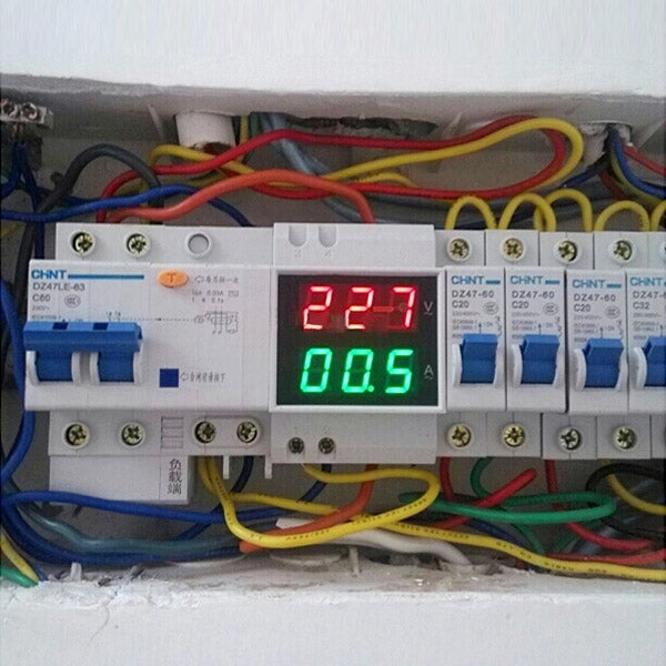 D52-2042 0.5 นิ้ว LED Digit แสดงผล โวลต์มิเตอร์แอมมิเตอร์ 2 in 1