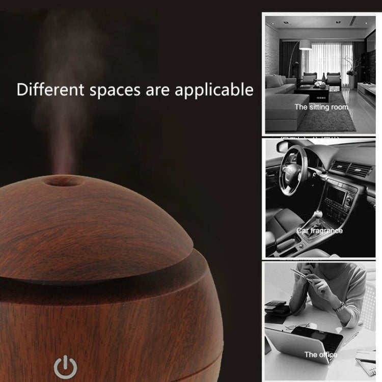 LM-X1 USB ชาร์จพื้นผิวไม้ 3W อัลตราโซนิก Aroma Air Humidifier, LM-X1