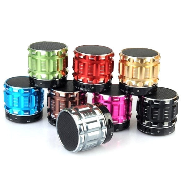 S28 Metal Mobile Bluetooth Stereo Portable Speaker พร้อมฟังก์ชันการโทรแบบแฮนด์ฟรี, S28