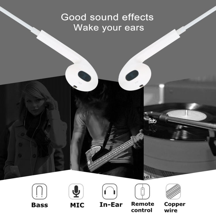 หูฟังแบบมีสาย 3.5 มม. สำหรับโทรศัพท์ Android / พีซี / เครื่องเล่น MP3 / แล็ปท็อป, ความยาวสายเคเบิล: 1.2 ม.