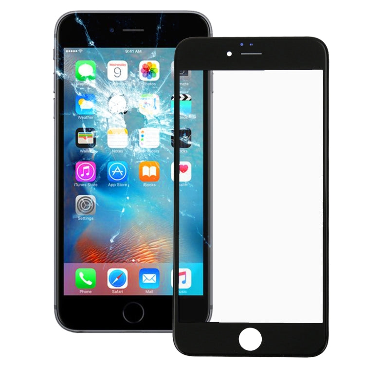 เลนส์กระจกด้านนอกหน้าจอด้านหน้าพร้อมกรอบหน้าจอ LCD ด้านหน้าสำหรับ iPhone 6s Plus, For iPhone 6s Plus (Frame)