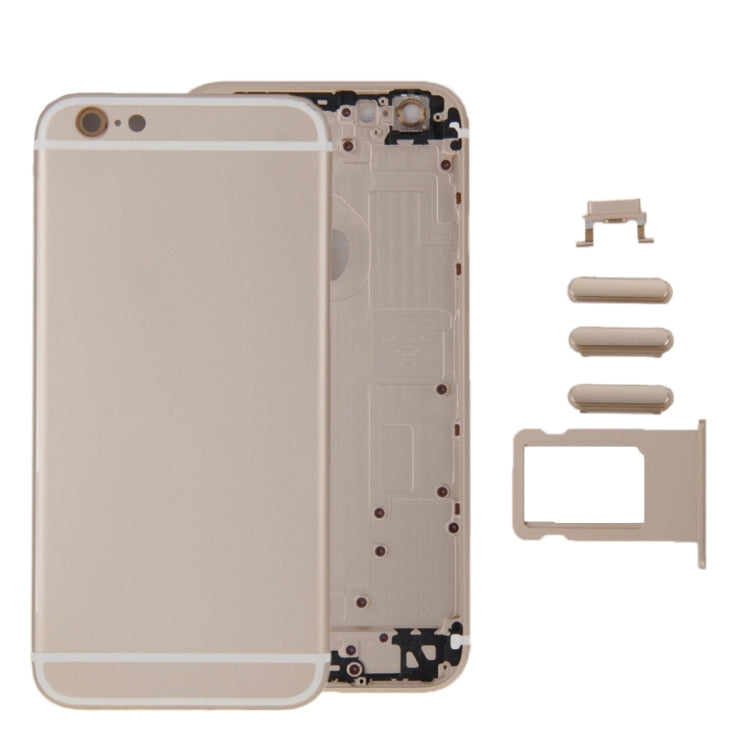 6 in 1 สำหรับ iPhone 6 Plus (ฝาหลัง + ถาดใส่การ์ด + ปุ่มควบคุมระดับเสียง + ปุ่มเปิดปิด + ปุ่มปิดเสียงเครื่องสั่น + ป้าย) ฝาครอบตัวเรือนแบบเต็ม, For 6 Plus, For iPhone 6 Plus (6 in 1), For iPhone 6 Plus(6 in 1)