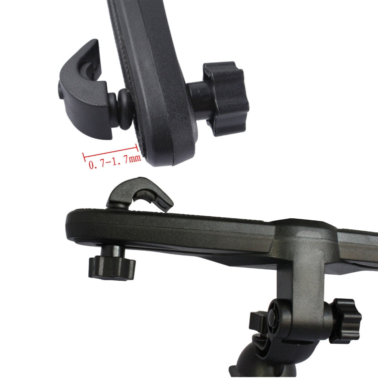 สำหรับ iPad Air / iPad ใหม่ / iPad 4 / iPad mini 1 / 2 / 3 / P3200 / T3100 / P5200 / แท็บเล็ตพีซีขนาด 7-10 นิ้ว, Back Car Seat Holder