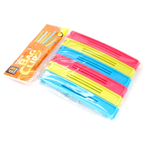 6 ชิ้นถุงเก็บอาหารคลิปปิดผนึกซีลคลิปอาหาร, 6 PCS