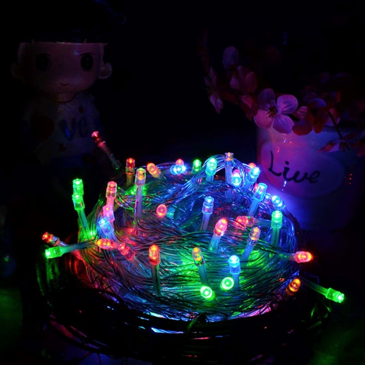 ไฟ LED RGB 100 ดวงพร้อมคอนโทรลเลอร์, เอฟเฟกต์กะพริบ / ซีดจาง / ไล่, AC 220V, ปลั๊ก EU, RGB Light