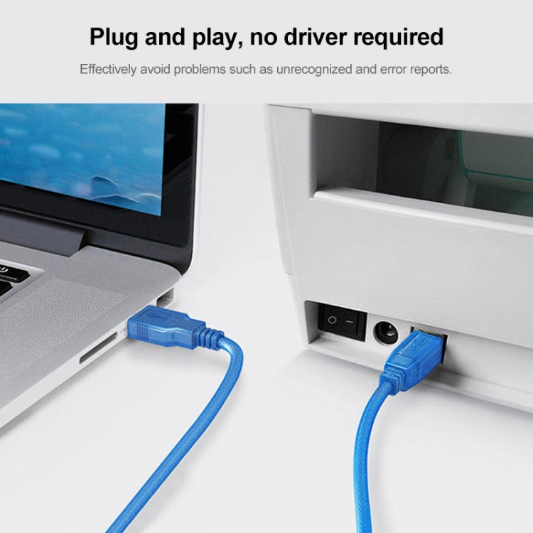 สายเคเบิลข้อมูลเครื่องพิมพ์ USB 1.1 AM ถึง BM ความยาว: 1.8 ม