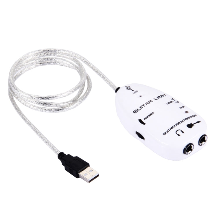 อินเทอร์เฟซ USB Guitar Link Cable การบันทึก PC / MAC, USB Interface Guitar Link Cable (Black), USB Interface Guitar Link Cable (White)
