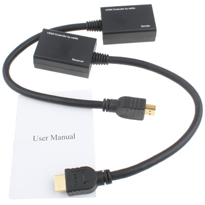 HDMI Extender ด้วยสาย LAN Cat5e / 6 30M / 1080P
