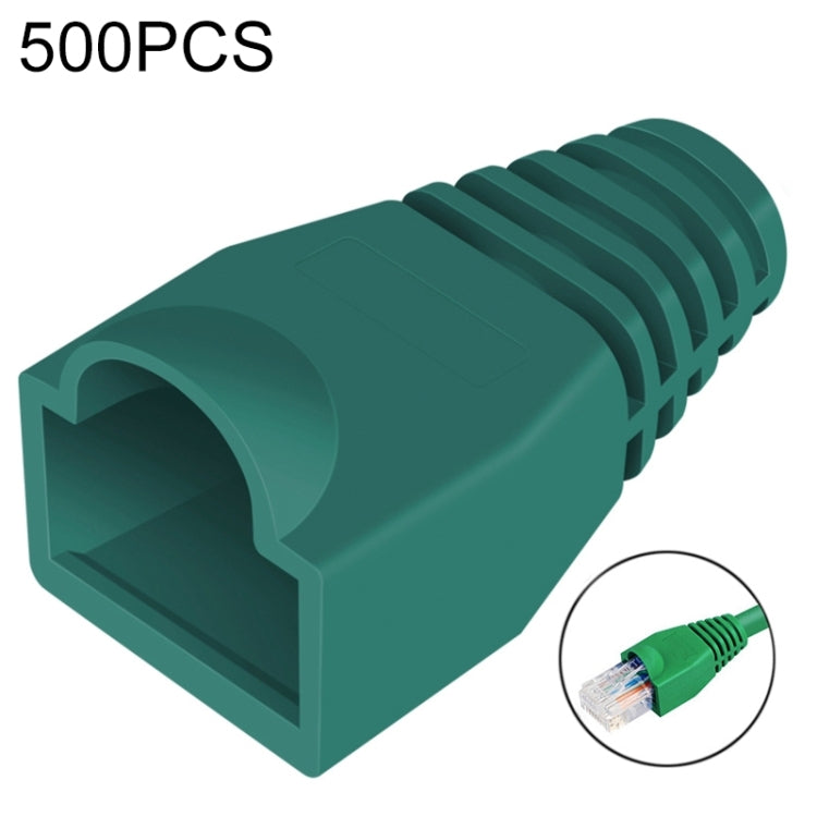 ฝาครอบบู๊ทสายเคเบิลเครือข่าย สำหรับ RJ45 สีเขียว (500 ชิ้น ในห่อเดียว ราคาต่อ 500 ชิ้น), 500 Pcs Grey, 500 Pcs Black, 500 Pcs Red, 500 Pcs Blue, 500 Pcs White, 500 Pcs Yellow, 500 Pcs Green
