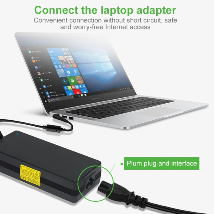 สายไฟโน้ตบุ๊ค US 3 ง่าม ความยาวสายเคเบิล 1.5 ม, US Plug, Length:1.5m