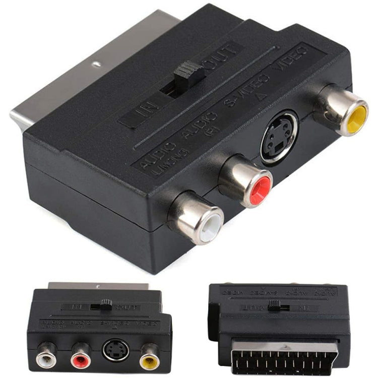 Scart ชายกับหญิงพร้อมซ็อกเก็ตคอมโพสิต AV + S-Video, AV + S-Video Golden Port