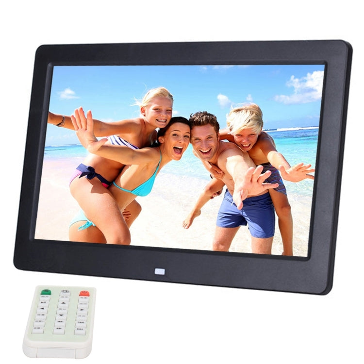 กรอบรูปดิจิตอลจอกว้าง HD ขนาด 10.1 นิ้วพร้อมตัวยึดและรีโมทคอนโทรล, Allwinner E200, นาฬิกาปลุก / เครื่องเล่น MP3 / MP4 / ภาพยนตร์, 10.1 inch Allwinner E200, 10.1 inch/HSD-P503