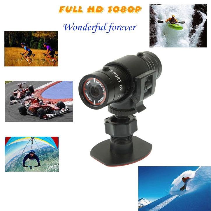 กล้องหมวกกันน็อค F9 Full HD 1080P / กล้องกีฬา / กล้องจักรยาน, รองรับการ์ด TF, เลนส์มุมกว้าง 120 องศา, F9