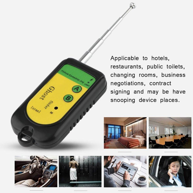 เครื่องตรวจจับผีสัญญาณ Bug เครื่องตรวจจับ RF Finder เครื่องสแกนเนอร์ Monitor Checker กล้องเฝ้าระวังรูเข็มไร้สายอุปกรณ์, Ghost Detector