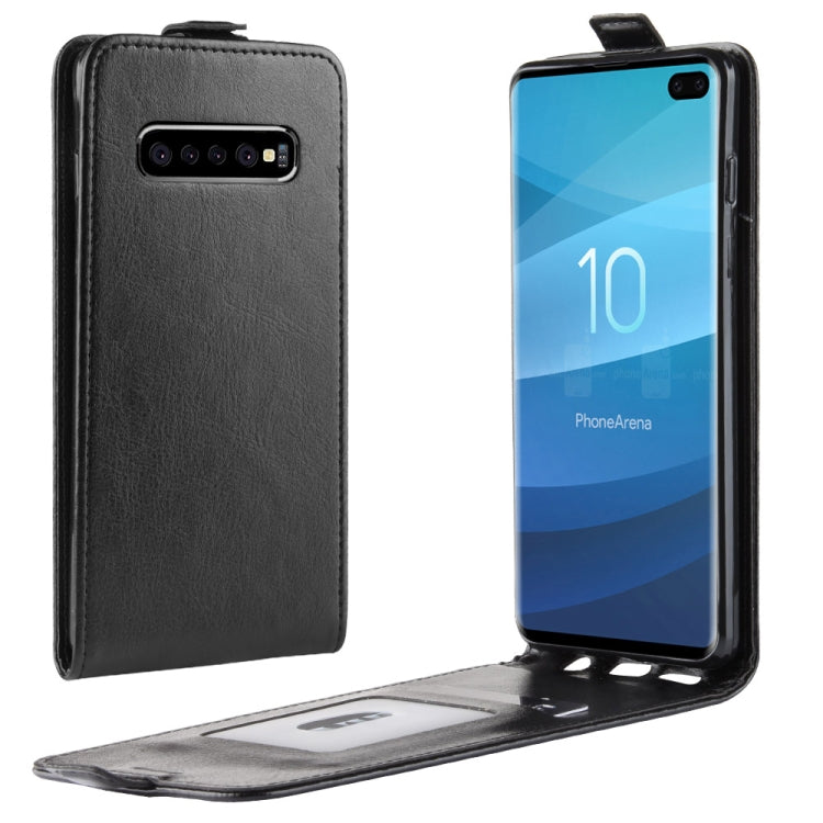 เคสหนัง TPU แบบพลิกแนวตั้งสไตล์ธุรกิจสำหรับ Galaxy S10+ พร้อมช่องเสียบการ์ด, For Galaxy S10+, For Samsung Galaxy S10+