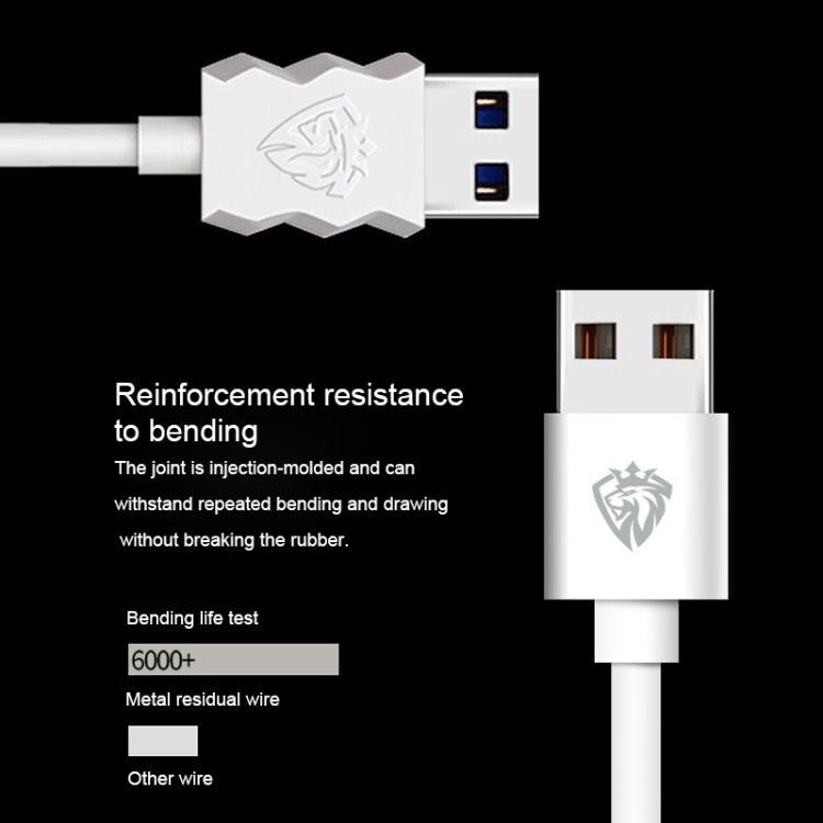 Lenyes LC701 2 ม. 2.0A เอาต์พุต USB เป็น Micro USB PVC Data Sync สายชาร์จเร็ว, 2m Micro USB