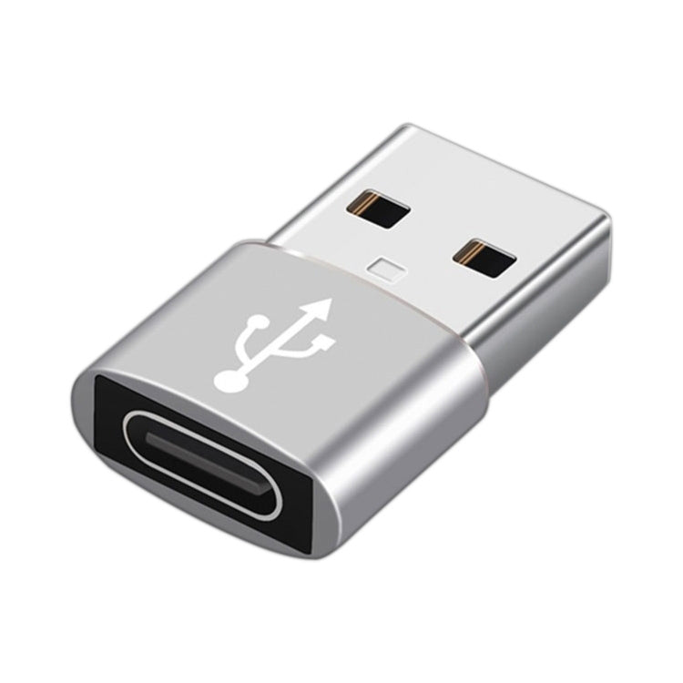 อะแดปเตอร์โลหะผสมอลูมิเนียมตัวผู้ USB-C / Type-C ถึง USB 2.0 รองรับการชาร์จและการส่งผ่าน, USB 2.0