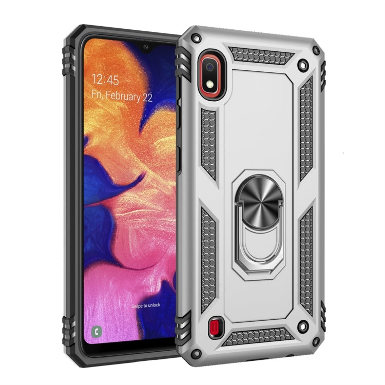 เคสป้องกัน TPU + PC กันกระแทกเกราะสำหรับ Galaxy A10 พร้อมตัวยึดแบบหมุนได้ 360 องศา, For Galaxy A10