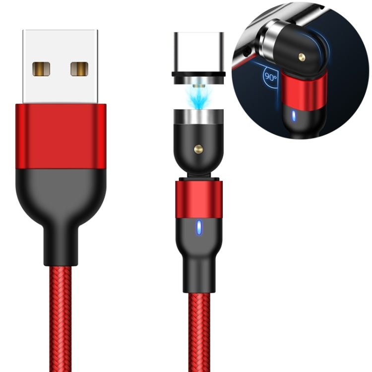 2 ม. 2A เอาต์พุต USB เป็น USB-C / Type-C สายชาร์จแม่เหล็กแบบถักไนลอน, 2m Type-C